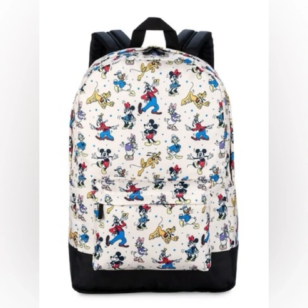 Disney Store Mickey Mouse‎ & Friends Goofy Minnie Donald Full Sized Backpack